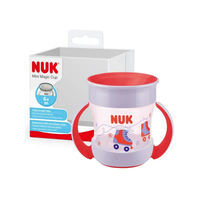Nuk Mini Magic Cup - Tasse d'apprentissage +6 mois, rouge, 160 ml