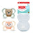 Sucette NUK Perfect Match Air en silicone T0 0-2 mois Renard/Ours, lot de 2