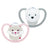 Sucette NUK Perfect Match Air en silicone T3 18-36 mois Chat/Ours polaire, lot de 2