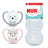 Sucette NUK Perfect Match Air en silicone T3 18-36 mois Chat/Ours polaire, lot de 2