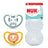 Sucette NUK Perfect Match Air en silicone T2 6-18 mois Zèbre/Lion, lot de 2