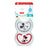 Sucette NUK Perfect Match Air en silicone T1 0-6 mois Mickey Mouse rouge/gris, lot de 2
