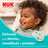 Sucette NUK Perfect Match Air en silicone T2 6-18 mois Mickey Mouse Gris/Blanc, lot de 2