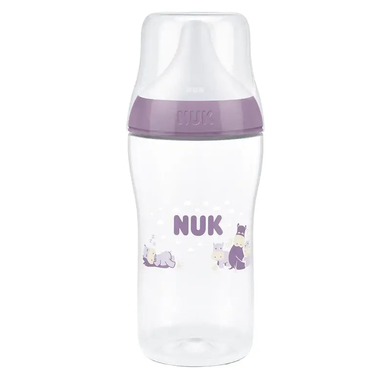 Biberon NUK Perfect Match 260 ml, tétine M, à partir de 3 mois, hippopotame