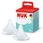 Tétine NUK Perfect Match en silicone, débit S, 0 mois et plus, lot de 2