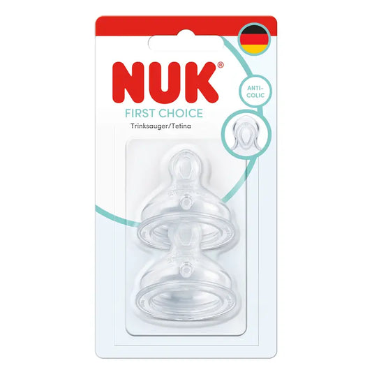 Tétines NUK First Choice+ XL aux céréales 6-18 mois, en silicone, lot de 2