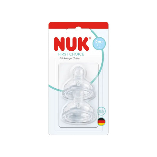 Tétines NUK First Choice+ S 0-6 mois en silicone, lot de 2
