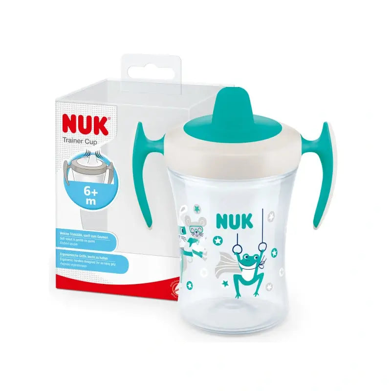 Tasse d'apprentissage Nuk Trainer Cup +6 mois, verte, 230 ml