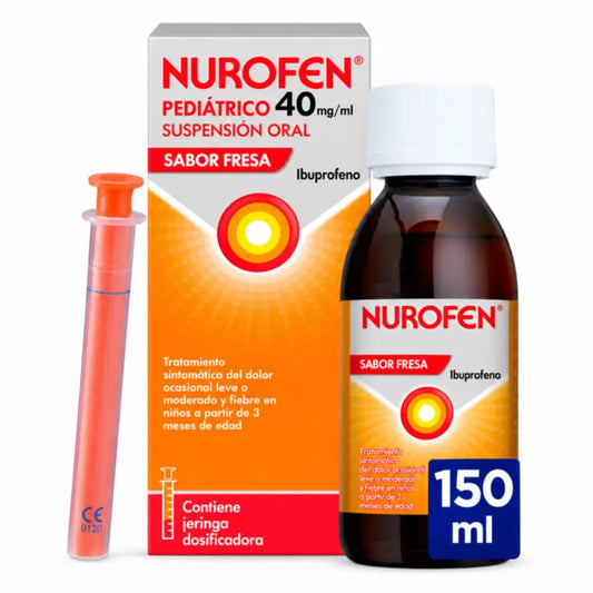 Nurofen Paediatric 40 mg/ ml Suspension arôme fraise 150 ml