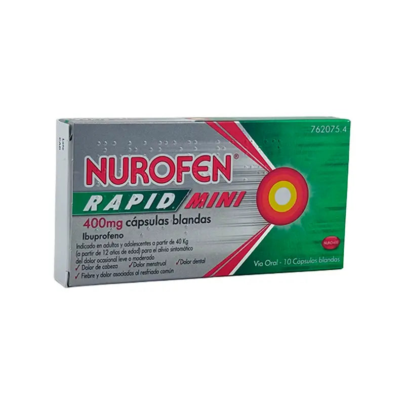 Nurofen Rapid Mini 400 Mg, 10 capsules molles