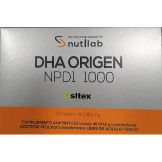 Nutilab Dha Origen Npd1 1000 Blister 30Pearls.