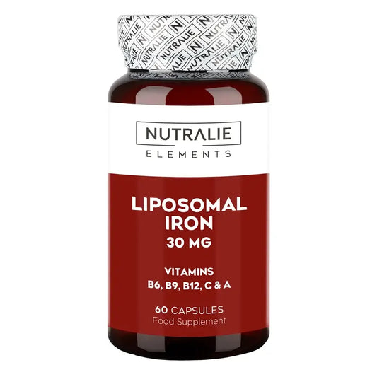 Nutralie Fer Liposomal 30Mg + B6 + B12 Fatigue et fatigue, 60 gélules