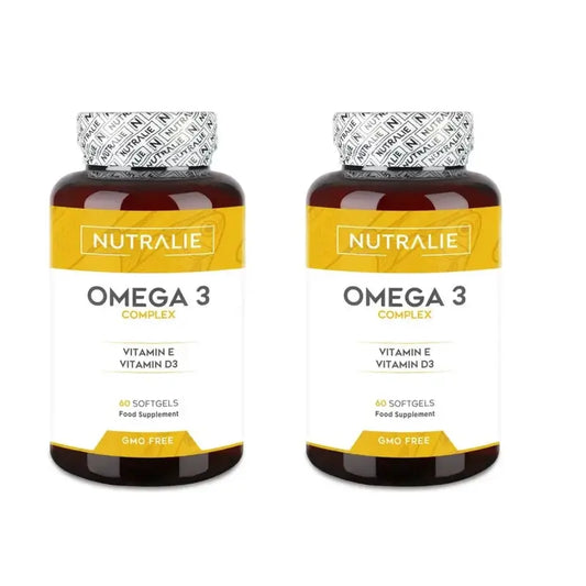 Nutralie Omega 3 Complex 2000Mg Epa Dha Avec Vitamine E + D, 2X60 Capsules