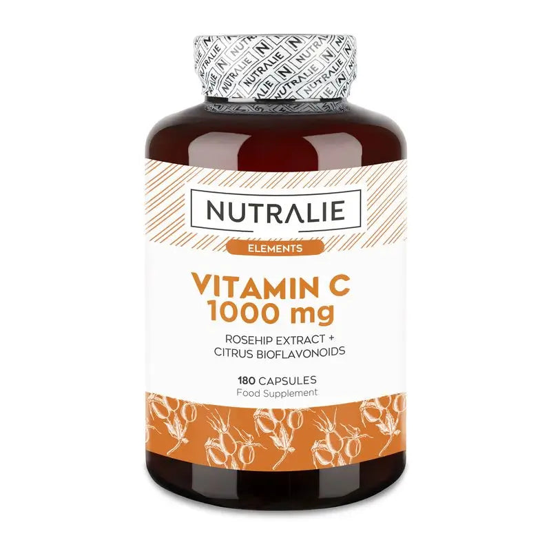 Nutralie Vitamine C 1000Mg avec Rosa Canina Antioxidant , 180 gélules