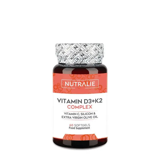 Nutralie Vitamine D3 + K2 Complex 10000 IU avec Vitamine C 60 Capsules