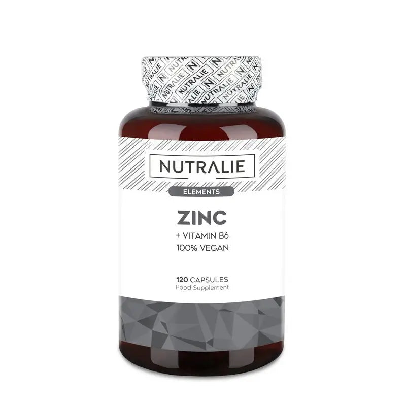 Nutralie Zinc Avec Vitamine B6 Acné Cheveux Peau Vegan , 120 gélules