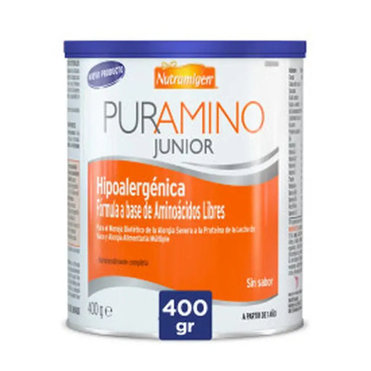 Nutramigen Puramino Junior Formula Hypoallergénique, dès 1 an, 400 Gr