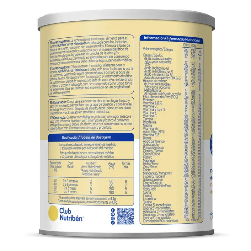 Nutribén Riz hydrolysé 400 g