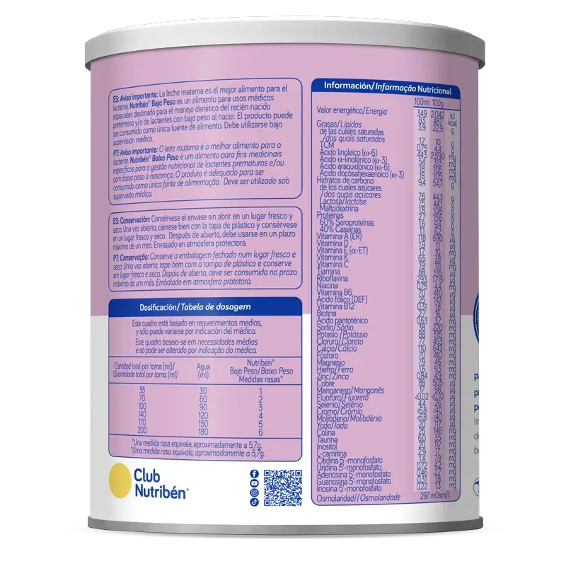 Lait allégé Nutribén, 400 g
