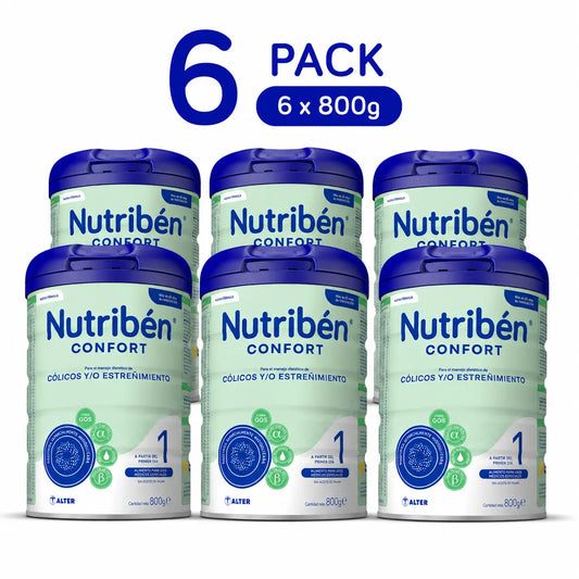 Nutribén Confort 1 Départ Lait, 6 x 800 grammes