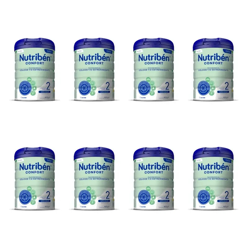 Nutribén Confort 2 Lait de Continuation, 8 x 800 g
