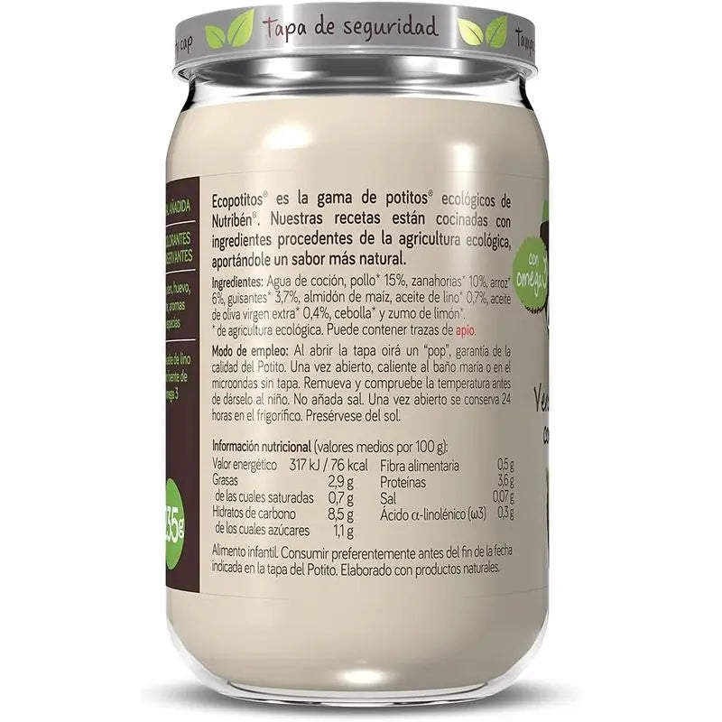 Nutriben Potito Eco Rice avec du poulet de la ferme 235 g