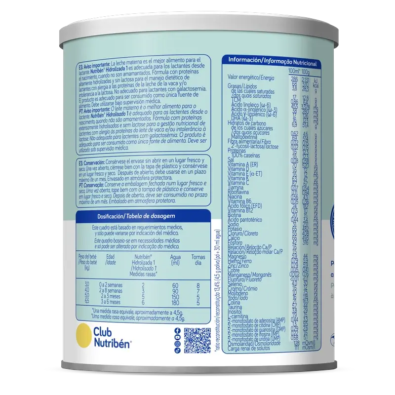 Nutribén Hydrolysed 1 Milk Starter, 400 g