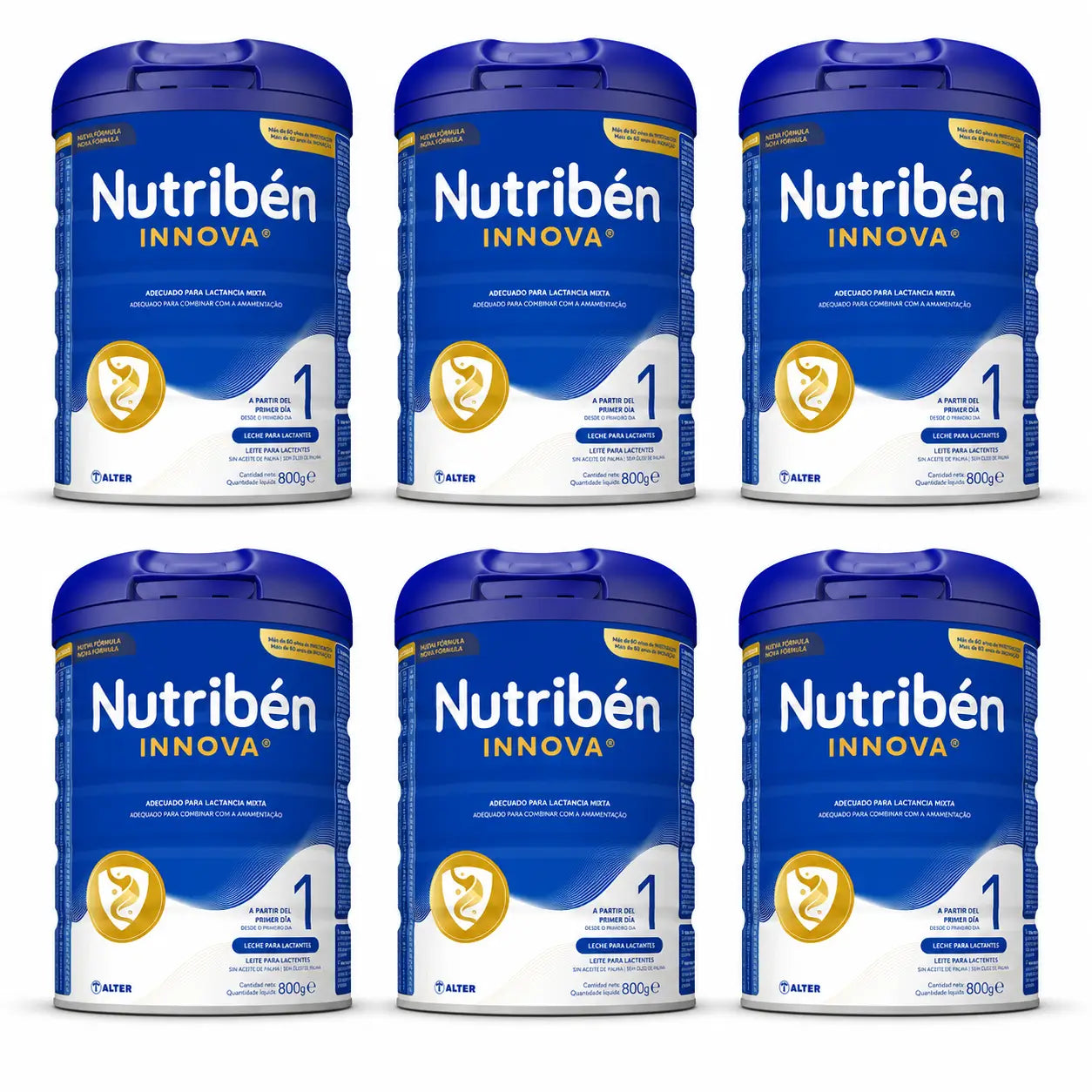 Nutribén Innova 1 Top Protein Starter Milk, 6 X 800 g
