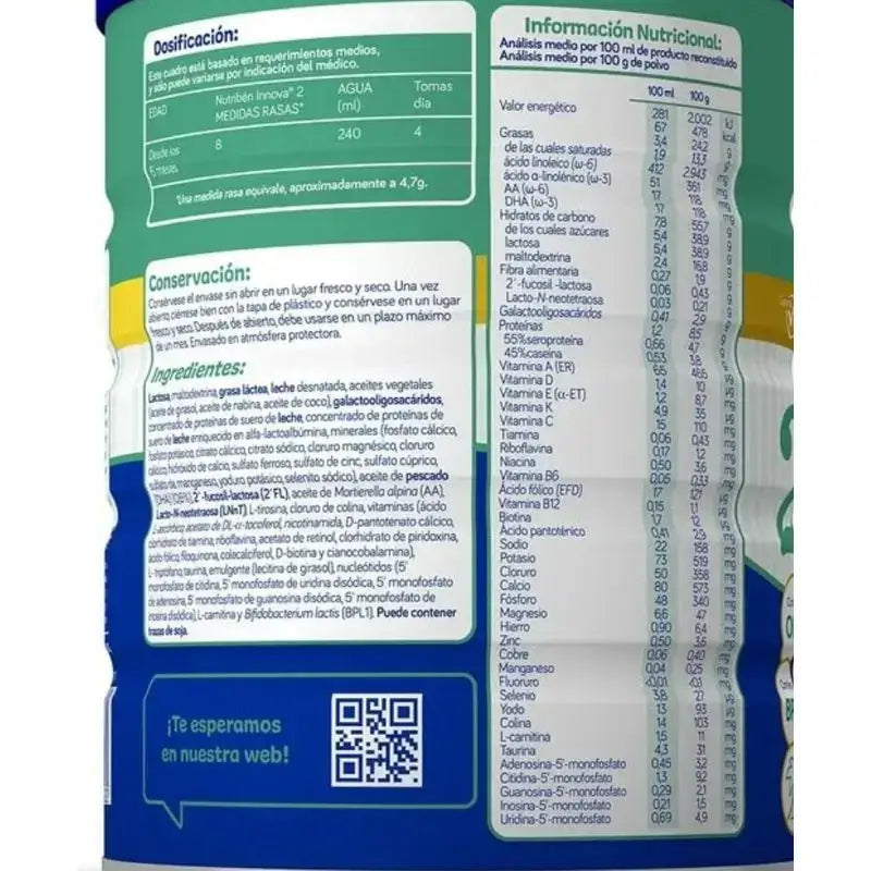 Nutribén Innova 2 Milk Continuation, 12 X 800 g