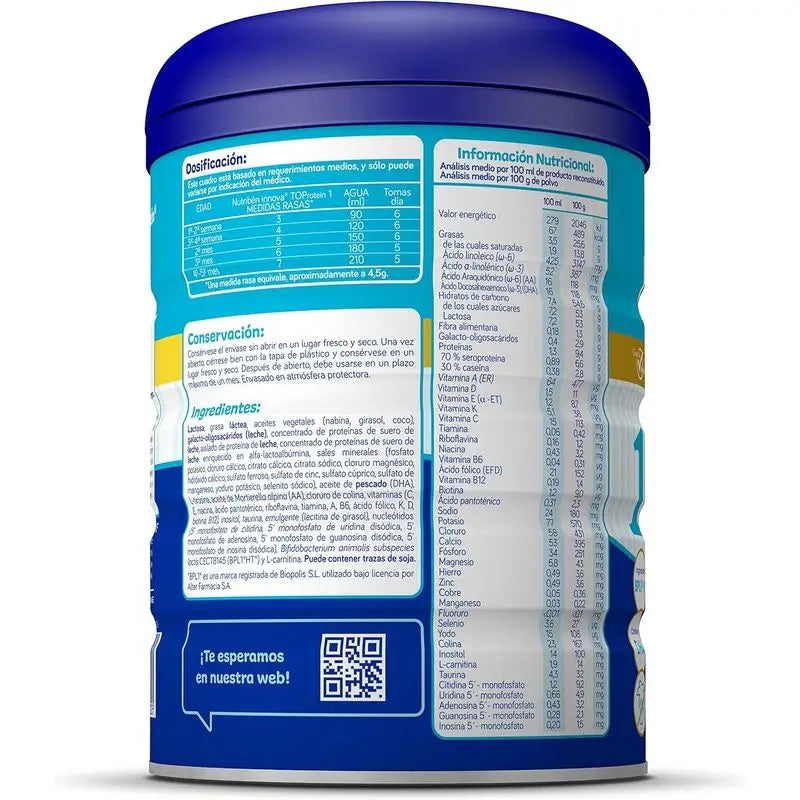 Nutribén Innova 1 Top Protein Milk Starter, 800 g