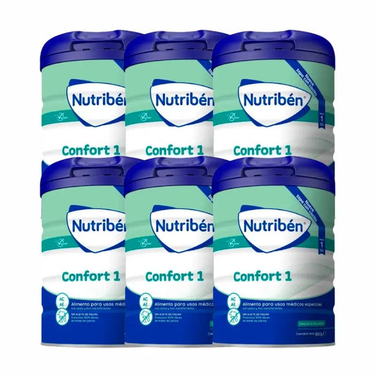 Nutribén Confort 1 Départ Lait, 6 x 800 grammes