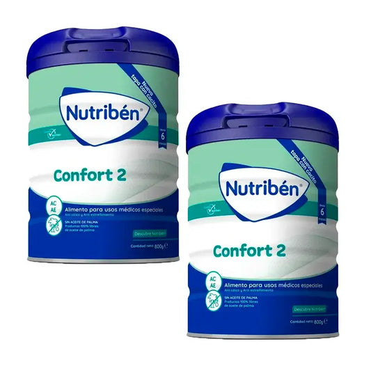 Nutribén Confort 2 lait de continuation, 2 x 800g