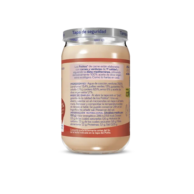 Nutriben Potito Ragoût d'agneau 235 g