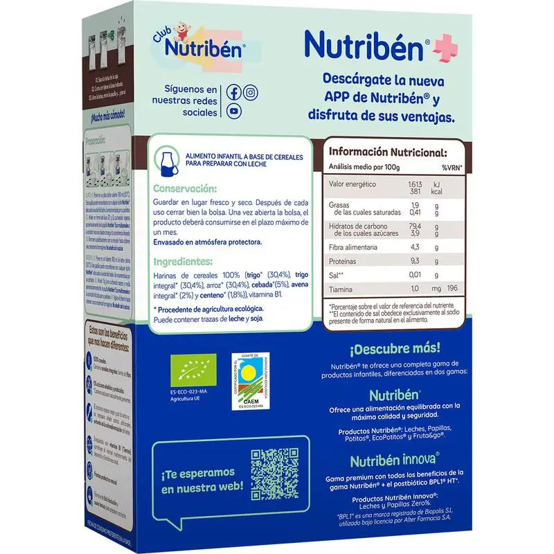 Nutriben Papilla Eco Multicéréales, 300 g