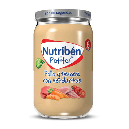 Nutriben Potito Chicken Veal Vegetable Potito, 235 g