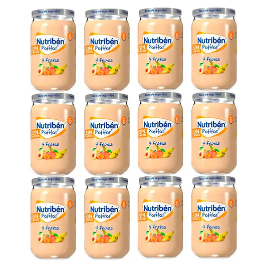 Nutriben Potito 4 Fruits , 12 x 235 grammes
