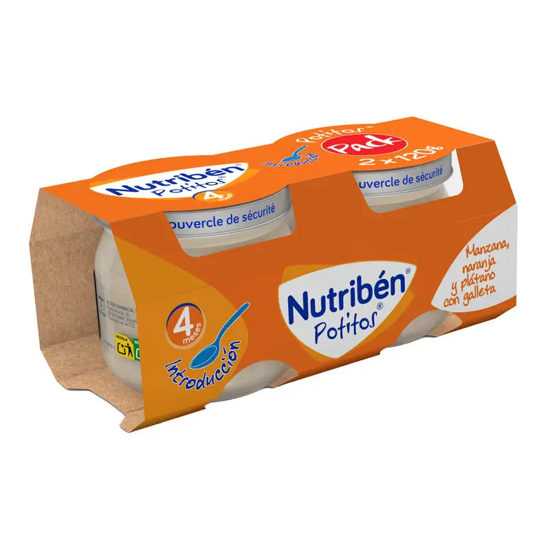 Nutribén Pack Multifruit Potito, 2X120g
