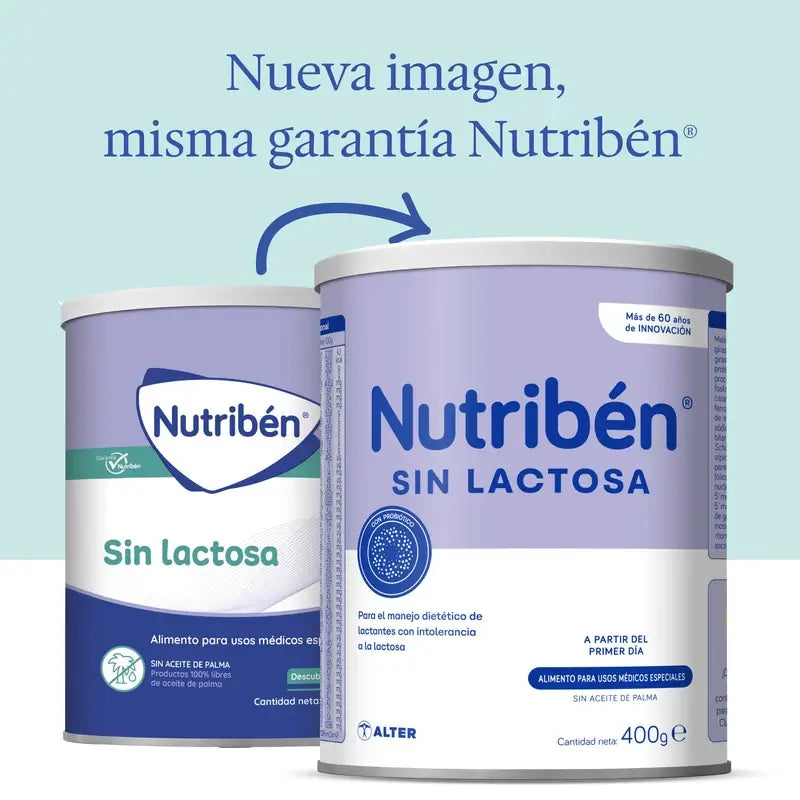 Nutribén Lait de démarrage sans lactose, 400 g