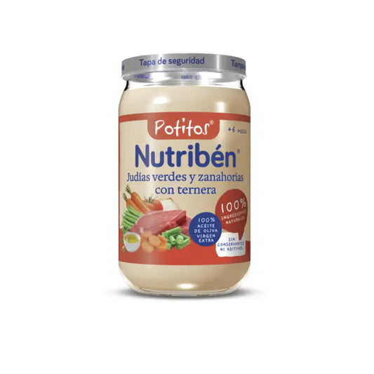 Nutribén Potito Boeuf avec haricots verts et carottes, 235 g