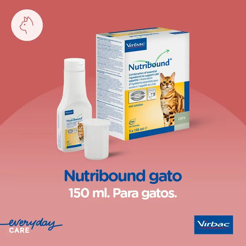 Virbac Nutribound Cats Boîte 3 x 150 ml