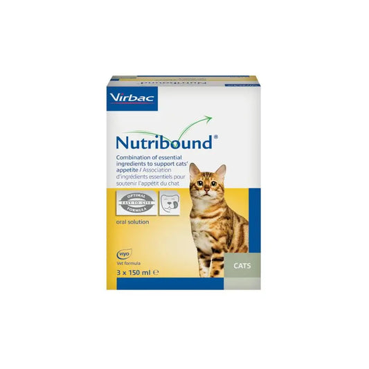 Virbac Nutribound Cats Boîte 3 x 150 ml