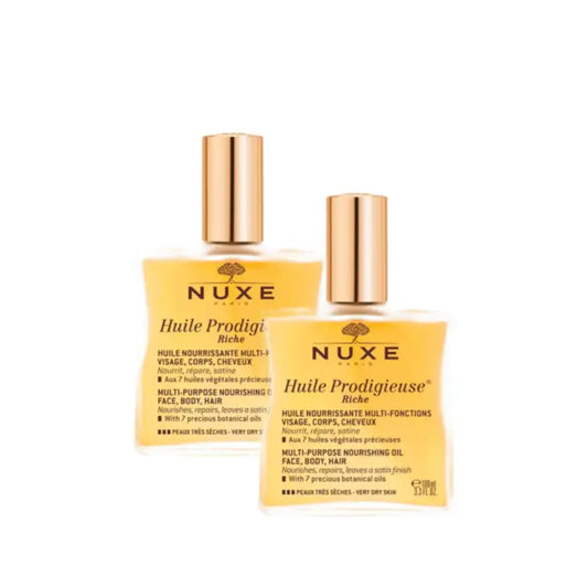 Nuxe Huile Prodigieuse, huile riche en spray, lot de 2 x 100 ml