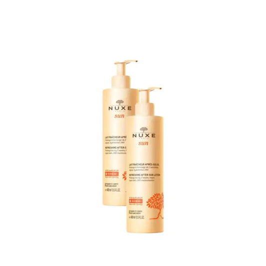 Nuxe Sun Lait rafraîchissant après-soleil pour le visage et le corps, lot de 2 x 400 ml