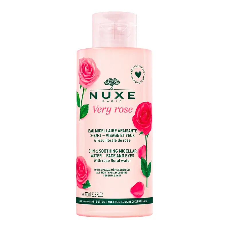 Nuxe Very Rose Eau micellaire apaisante, 750 ml
