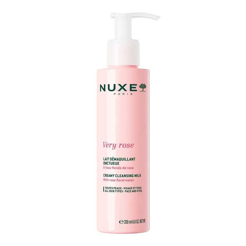 Nuxe Very Rose Lait démaquillant crémeux, 200 ml