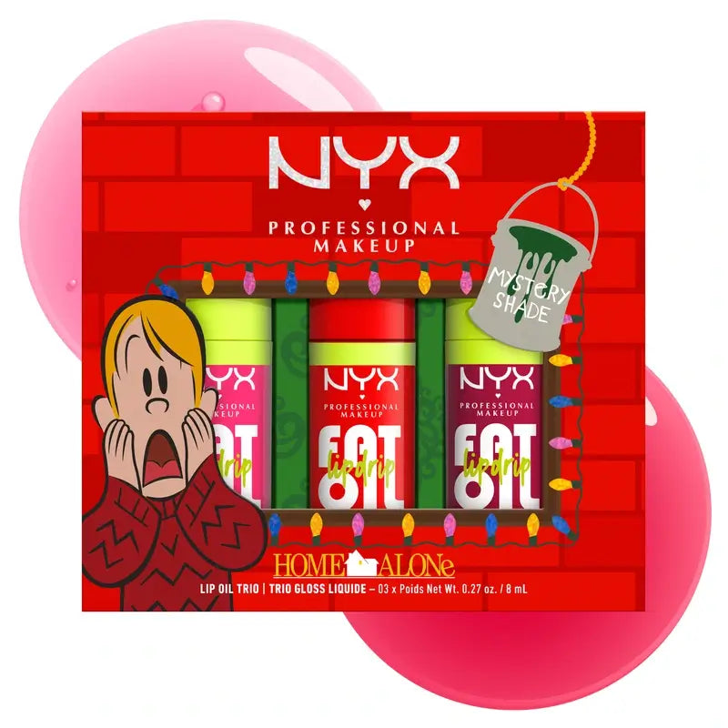 Nyx Home Alone Drip Trio Lip Oil, 3x8 ml
