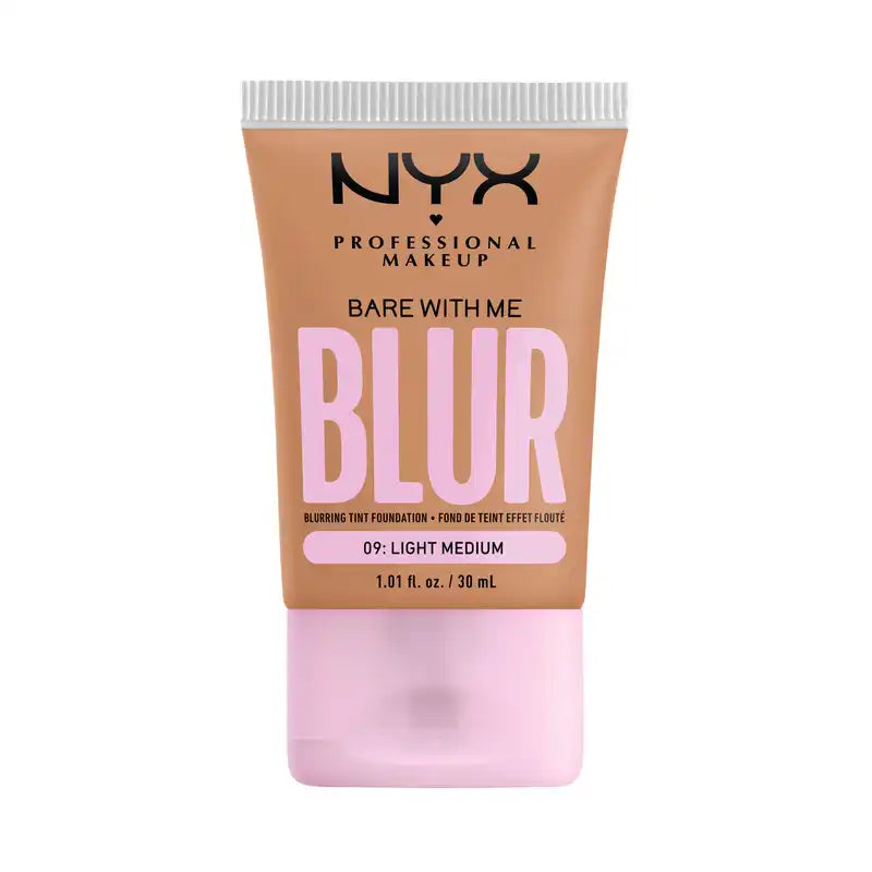 Nyx Bare With Me Blur Skin Tint, Fond de teint flou, fini mat, Teinte 09 , 30 ml