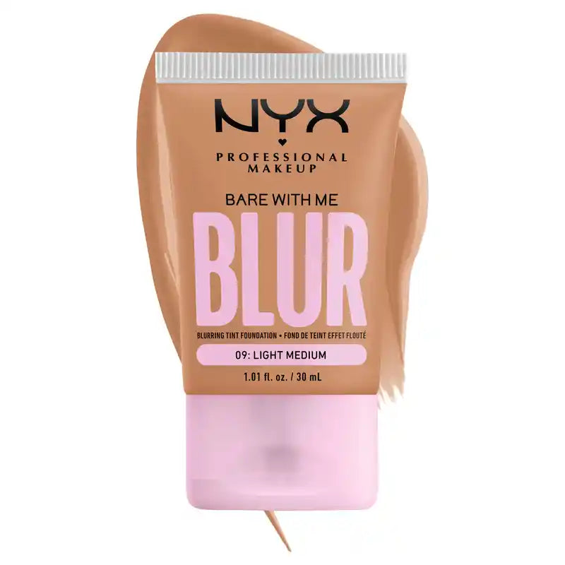 Nyx Bare With Me Blur Skin Tint, Fond de teint flou, fini mat, Teinte 09 , 30 ml