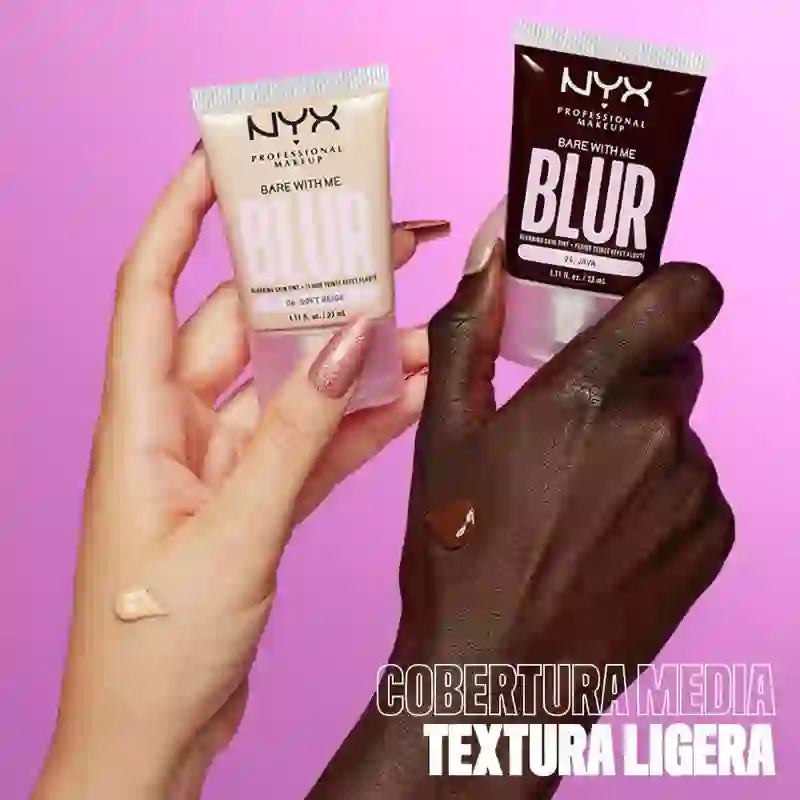 Nyx Bare With Me Blur Skin Tint, Fond de teint flou, fini mat, teinte neutre, 30 ml