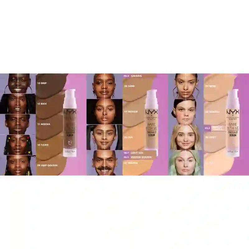 Nyx Bare With Me Serum Concealer, Tan. Formule végétalienne. 9,6 ml